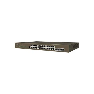 Коммутатор Tenda TEG3328F, управляемый L2, 24×1 Гбит/с + 4×SFP, 1U