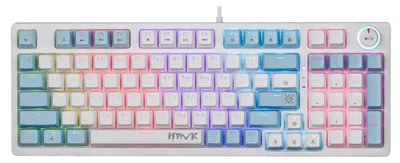 Клавиатура Defender 45421, механическая, USB, белая