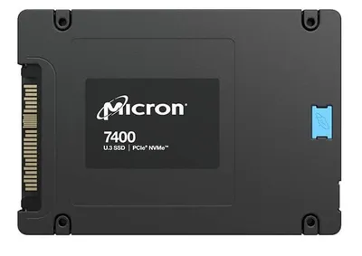 SSD MICRON 7400 MAX MTFDKCC3T2TFC-1AZ1ZABYY, 3.2 ТБ, U.3, NVMe, 2.5"