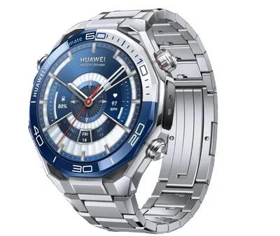 Умные часы Huawei Watch Ultimate 2 MCH-AL00, 1.5" AMOLED, Wi-Fi, Bluetooth, NFC, 20 ATM, титан / синий / белый