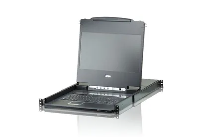 KVM-консоль ATEN CL6708MW-ATA-RG, 8 портов, 17.3", DVI/USB/Audio