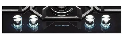 Варочная панель Thomson HG20-4I05, газовая, 4 конфорки, закалённое стекло, чёрная