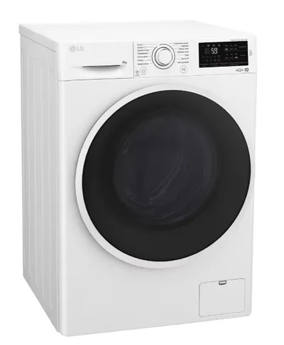 Стиральная машина LG F2J6TN0W, фронтальная 8кг, 1200 об/мин, класс A