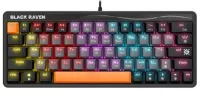 Клавиатура игровая механическая Defender Black Raven GK-417 серый 45413 63 кн./ OUTEMU Red / радужн. подсветка