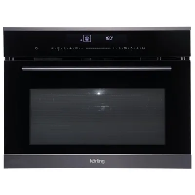 Духовой шкаф Korting OKB 3250 GNBX MW, 45 см, СВЧ, 10 режимов