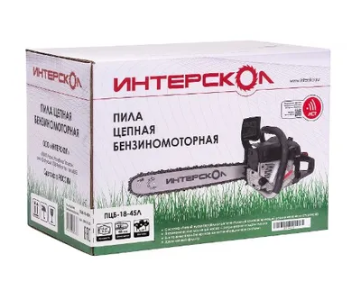 Бензопила Интерскол ПЦБ-18/45Л, 52 см³, шина 450 мм, 2.5 л.с.