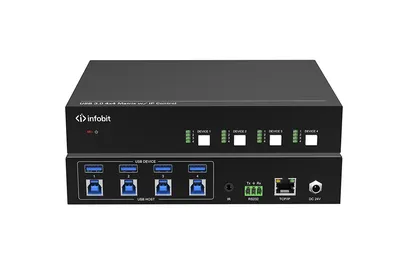 Матричный коммутатор USB Infobit iMatrix UB44, USB 3.0, IP, RS232