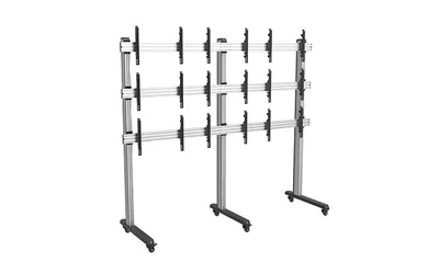 Стойка Wize Pro VWM3X3-55, мобильная, для видеостены 3х3, 45"-50", VESA 600x400