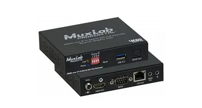 Передатчик-энкодер MuxLab 500762-TX, HDMI/Audio over IP, H.264/H.265, PoE