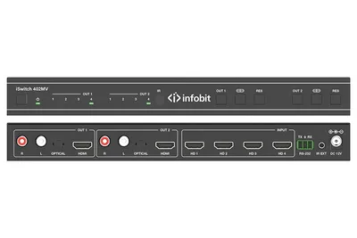 AV-коммутатор Infobit iSwitch 402MV, 4K60 4x2 HDMI, мультивьювер