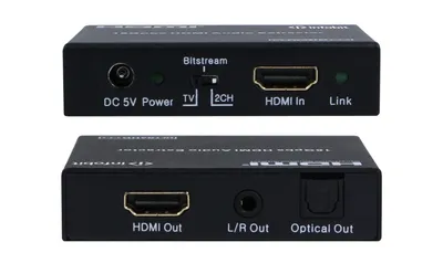 Деэмбеддер HDMI 4K60 Infobit [iTrans AD01] HDCP 2.2, RCA и оптический выход