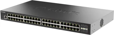 Коммутатор D-Link DGS-1210-52X/ME/C1A, L2, 48×1GbE + 4×10G SFP+