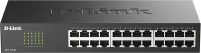 Коммутатор D-Link DES-1024D/H2A, неуправляемый, 24×10/100Base-TX, 1U