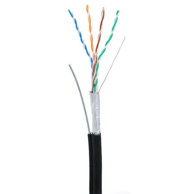 Кабель NETLAN EC-UF004-5E-PE-SW-BK, F/UTP, Cat.5e, 305м, PE, медь