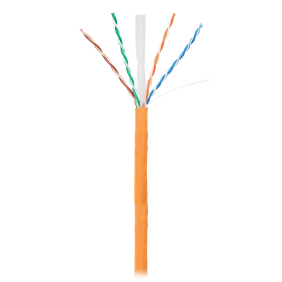 Кабель NETLAN EC-UU004-6-LSZH-OR, U/UTP, Кат.6, 4 пары, 305 м