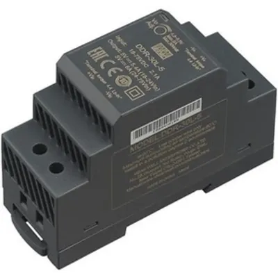 Преобразователь MeanWell DDR-30L-5 MW, DC/DC, 30 Вт, вход 18–75 В, выход 5 В/6 А