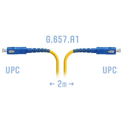 Патч-корд оптический B-OptiX BO-PC-SC/UPC-A-2m, SC/UPC–SC/UPC, SM G.657.A1, 2 м
