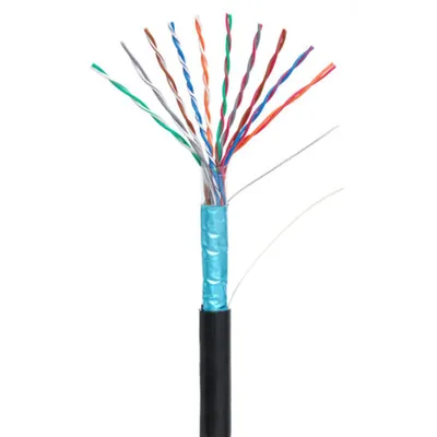 Кабель NETLAN EC-UF010-5-PE-BK-3, F/UTP, 10 пар, Кат.5, 305м, PE