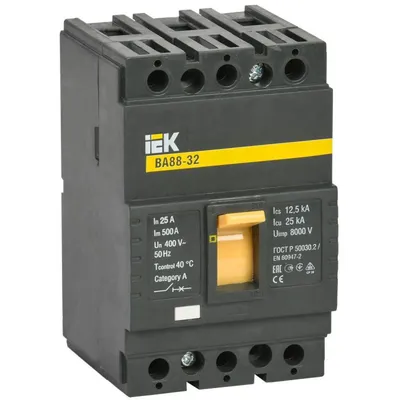 Автоматический выключатель IEK ВА88-32 SVA10-3-0025, 3P, 25 А, 25 кА