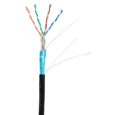 Кабель NETLAN EC-UF004-5E-PE-BK, F/UTP, кат.5e, 4 пары, внешний, PE, 305м