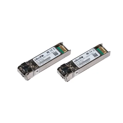 Трансивер MikroTik XS+2733LC15D, комплект 2 шт., SFP/SFP+/SFP28, 1/10/25G, 15 км