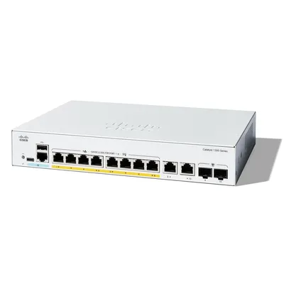 Коммутатор Cisco Catalyst C1300-8FP-2G, 8×1GbE PoE, 2×SFP, 120 Вт PoE, управляемый L3