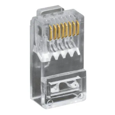 Коннектор SNR SNR-RJ-45-c6, RJ-45 8P8C, cat.6, под одножильный кабель, 100 шт