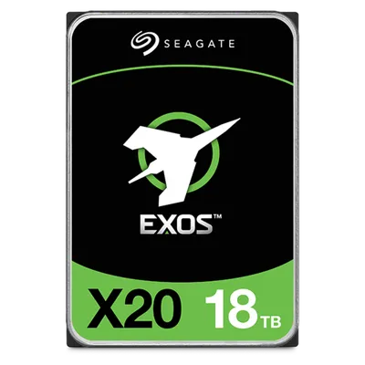 Жесткий диск Seagate Exos X20 ST18000NM003D, 18 ТБ, SATA III, 3.5", 7200 RPM, 256 МБ