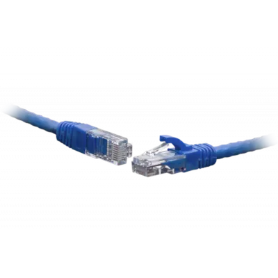 Патч-корд UTP SNR SNR-UU4-5E-005-LST-BL, кат.5e, 0.5м, синий