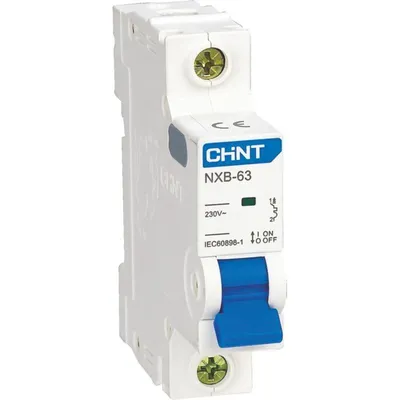 Автомат CHINT NXB-63S 296696, 1P, B, 10А, 4.5кА