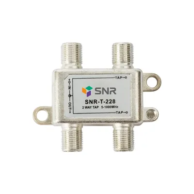 Ответвитель абонентский SNR SNR-T-228, 2 отвода, IN-TAP 28 дБ, 5–1000 МГц