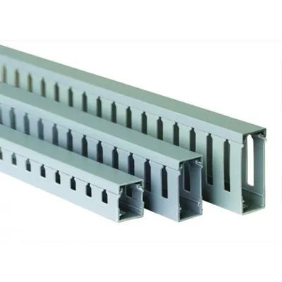 Кабель-канал DKC 00126RL, перфорированный, 25×30мм, L2000, серый