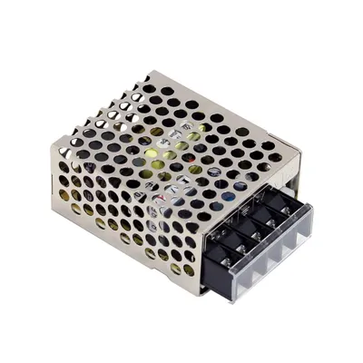 Блок питания MeanWell RS-15-24 MW, 24 В, 0,625 А, 15 Вт, в кожухе