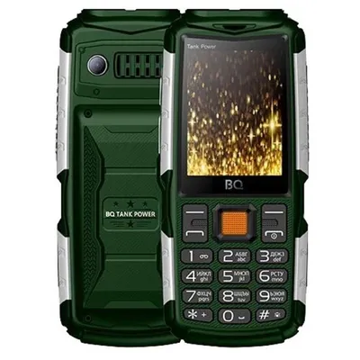 Мобильный телефон BQ 2430 Tank Power Green&silver