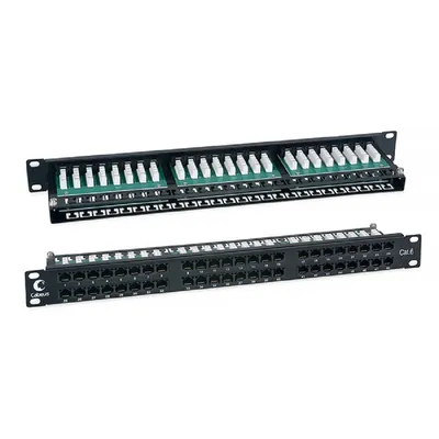 Патч-панель Cabeus PLHD-48-Cat.6-Dual, 19", 1U, 48 портов RJ-45, Cat.6, неэкранированная