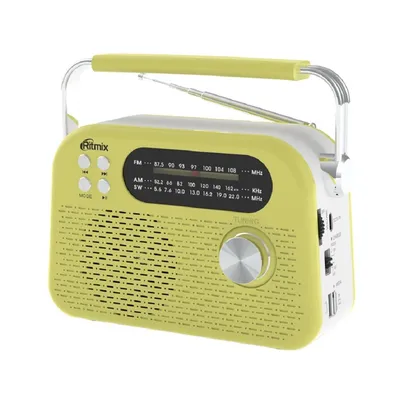 Радиоприемник Ritmix RPR-045 LEMON, FM/AM/SW, Bluetooth 5.3, USB/microSD