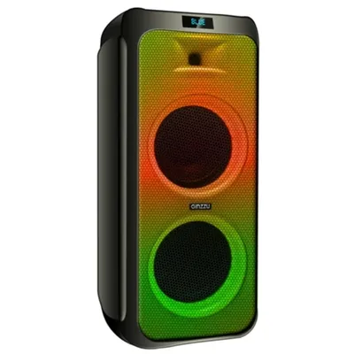 Колонка Ginzzu GM-215, 80Вт, LED-дисплей, TWS, FM-радио