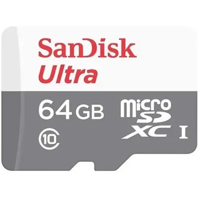 Карта памяти SanDisk SDSQUNR-064G-GN3MN, 64GB microSDXC UHS-I