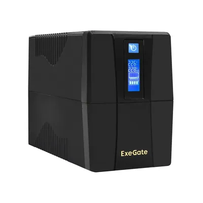 ИБП ExeGate EP285580RUS_DP, 600VA/360W, LCD, AVR