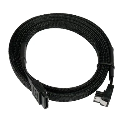 Кабель SATA Cablexpert CC-SATAM-DATA90-BLBR-100CM, 1 м, угловой