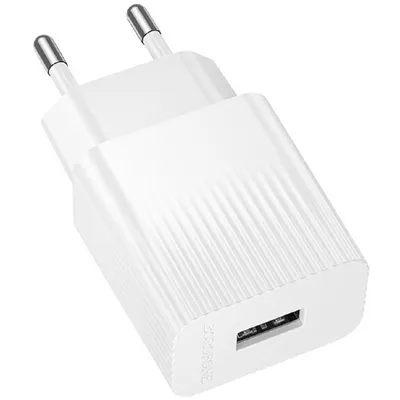Зарядное устройство BOROFONE B-22569, 1×USB, 10.5W, белый
