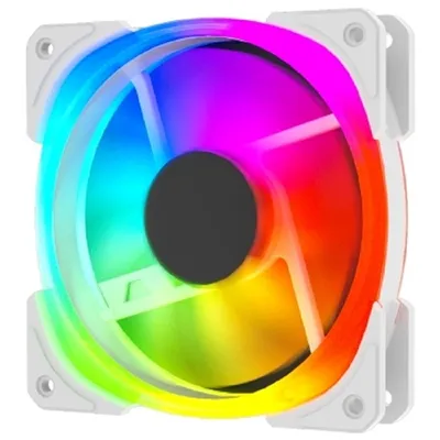 Вентилятор PowerCase CM21-12W ARGB, 120мм, PWM, ARGB, белый