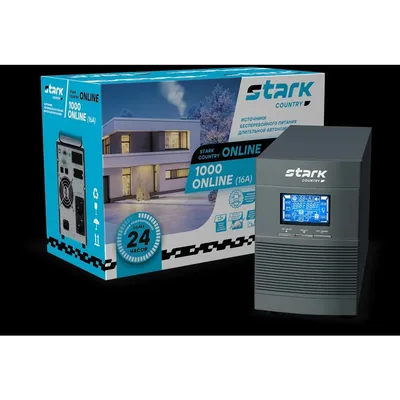 ИБП Stark SC 1000 Online, 1000ВА/900Вт, Online, без АКБ