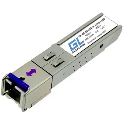 SFP-модуль Gigalink GL-OT-SG08SC1-1550-1310-D, WDM, 1.25Гбит/с, SM, 3км