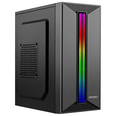 Корпус Ginzzu B350, Mini Tower, без БП, чёрный