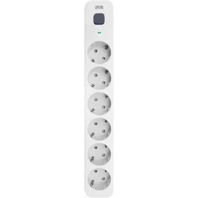 Сетевой фильтр Powercom SP-06W 1,8 м, 6 розеток, 1.8м