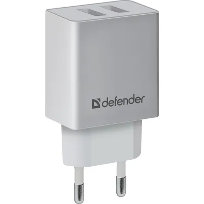 Defender UPA-22 White <83580> Зарядное устройство USB (Вых.  DC5V, 15W, 2xUSB)