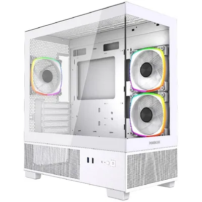 Корпус ПК Powercase CVMMW-A3, mATX, стекло, 3×120мм ARGB PWM