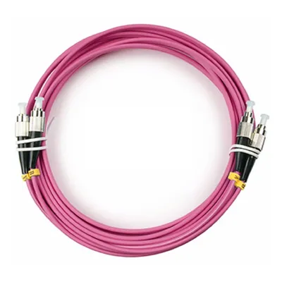 Патч-корд оптический Cabeus FOP-50-OM4-FC-FC-5m, duplex FC-FC, OM4, 5 м, LSZH