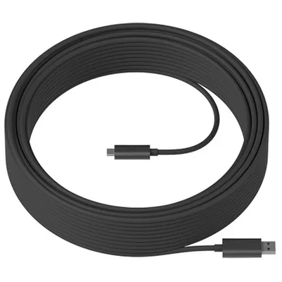 Кабель USB Logitech Strong 939-001802, USB Type-A — USB Type-C, 25 м